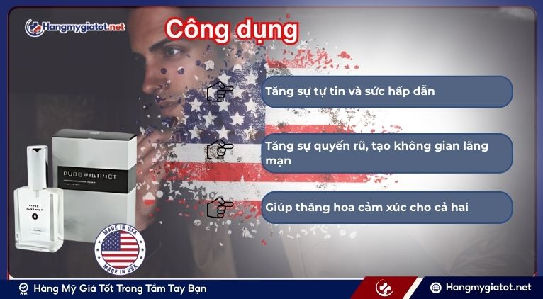 Công dụng của nước hoa Pure Instinct Pheromone
