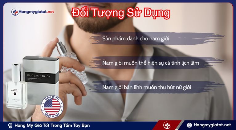 Đối tượng sử dụng của Pure Instinct Pheromone