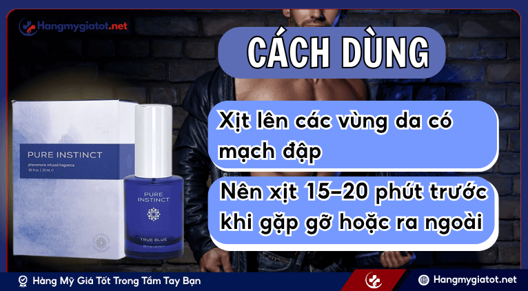 Hướng dẫn sử dụng Pure Instinct True Blue