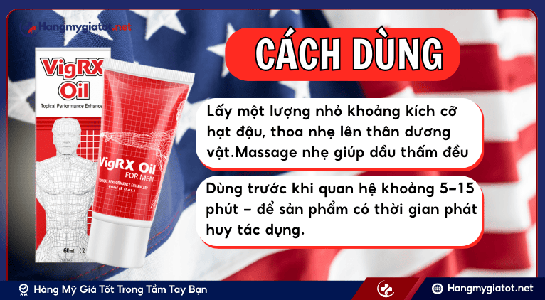 Cách sử dụng VigRX Oil For Men