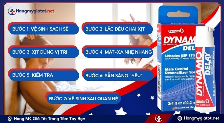 Cách dùng chai xịt Dynamo Delay hiệu quả