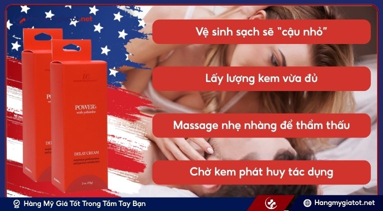 Cách dùng Power Plus Delay Creme for Men hiệu quả