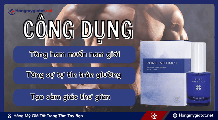 Công dụng Pure Instinct True Blue