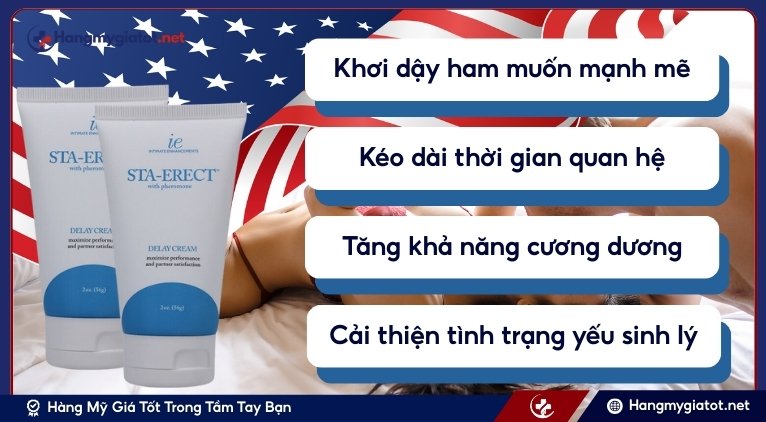 Sta-Erect Delay Cream for Men có những công dụng gì?