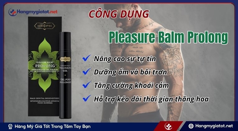 Công dụng của gel Pleasure Balm Prolong