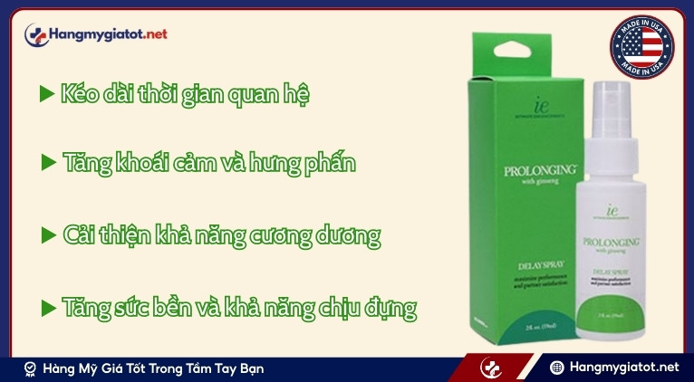 Công dụng của Proloonging Delay Spray