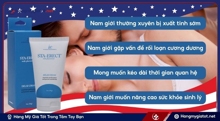 Đối tượng sử dụng Sta-Erect Delay Cream for Men