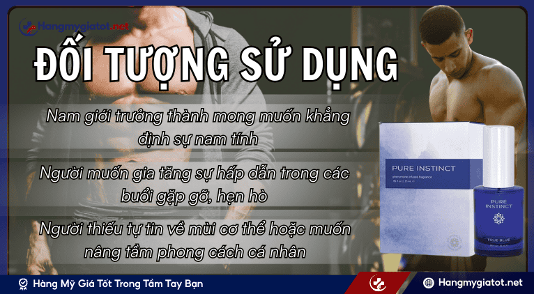 Đối tượng sử dụng Pure Instinct True Blue