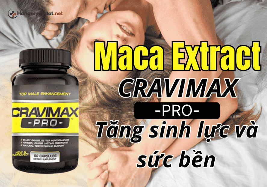 Maca Extract trong Cravimax Pro Tăng sinh lực và sức bền