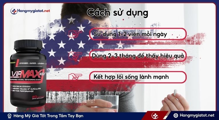 Cách dùng Vipmax RX an toàn 