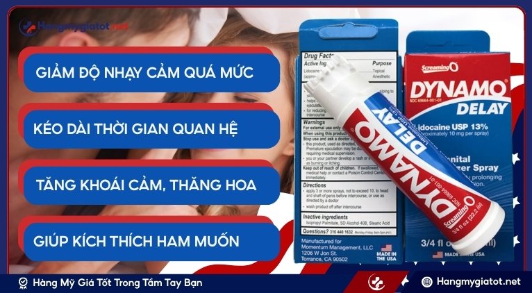Chai xịt Dynamo Delay mang lại tác dụng gì cho phái mạnh?