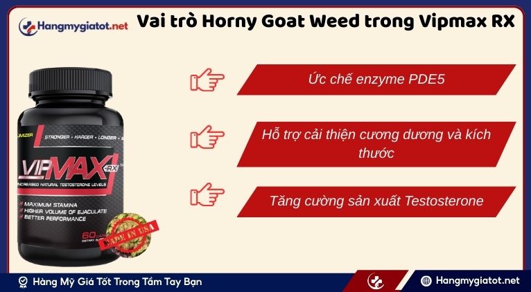 Vai trò của Horny Goat Weed trong Vipmax RX