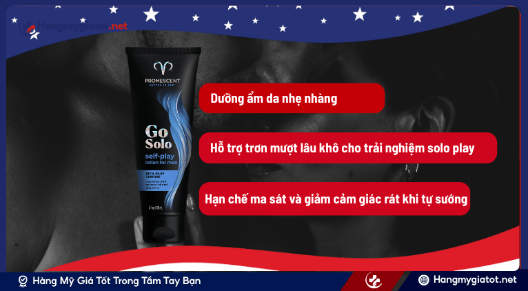 Công dụng của Promescent Go Solo khi dùng để thủ dâm nam
