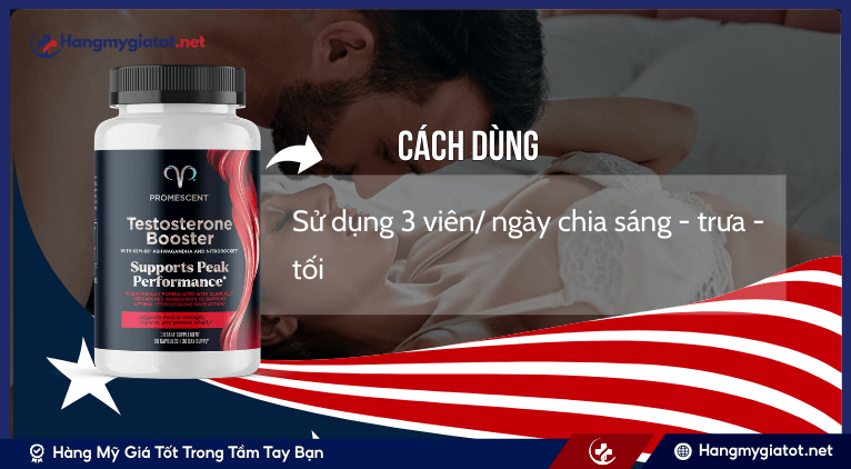 Hướng dẫn cách dùng Promescent Testosterone Booster hiệu quả an toàn